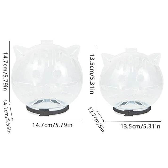 Cat Transparent Muzzle Breathable Face(2PCS)