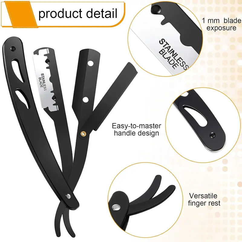 Professional Men's Straight Razor Set