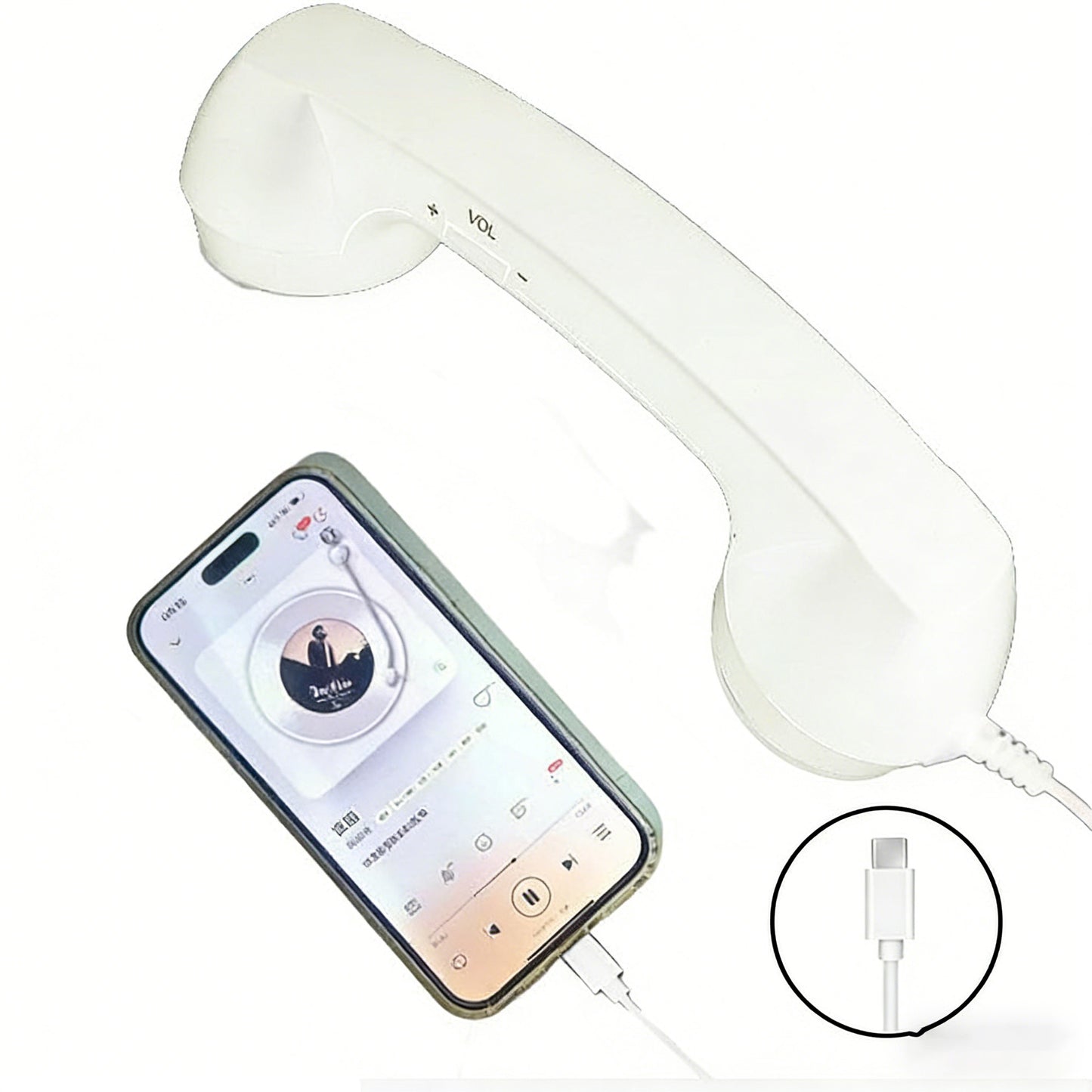 Retro Phone Handset, 2026 New Retro Style Type-C