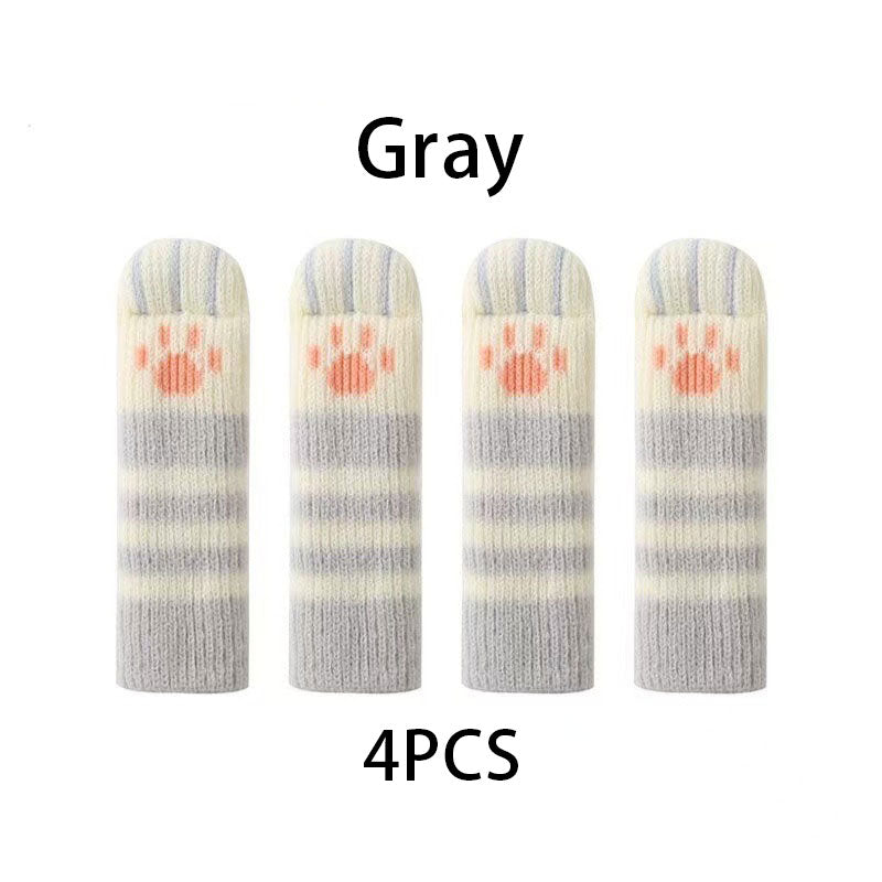 4PCS Double Layer Thickening Furniture Leg Socks