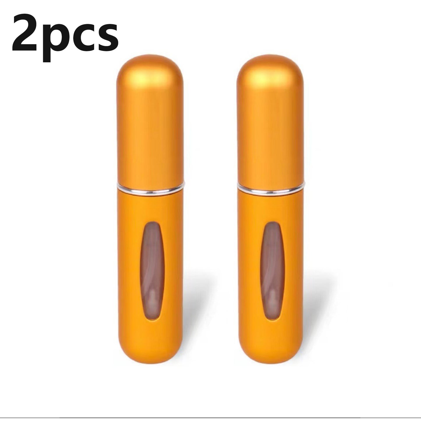 2Pcs Spray Bottle 5ml Perfume Atomizer Portable Liquid Container for Cosmetics Traveling Mini Aluminum Spray