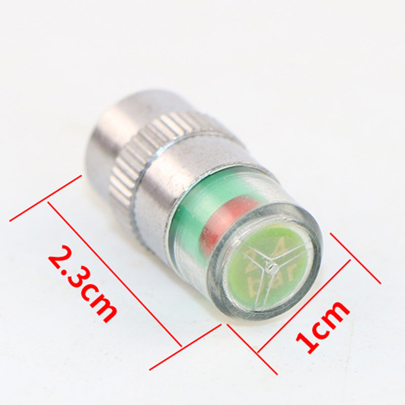 4 Pcs Tire Pressure Monitor Valve Caps: Visual Sensor Indicator Dust Covers