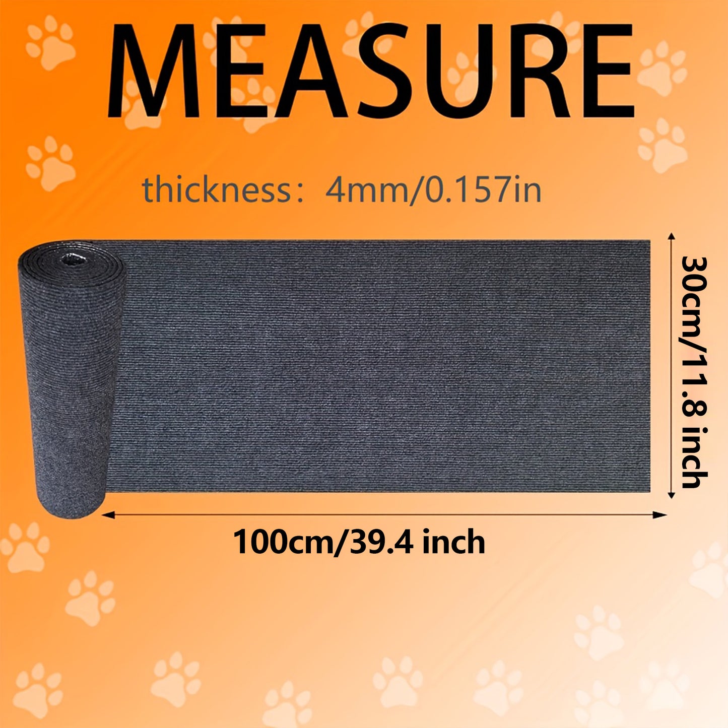 Cat Wall Scratcher Mat with Super Strong Nano Tape