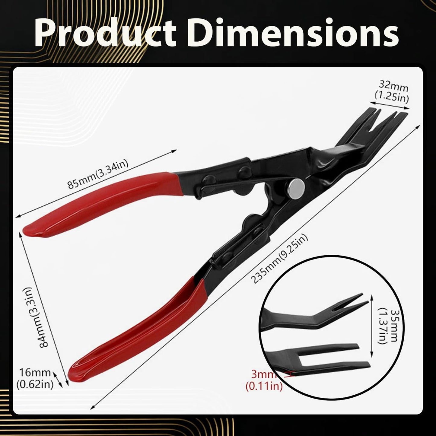 2PCS Automotive Interior Wiring Separation Tool Set