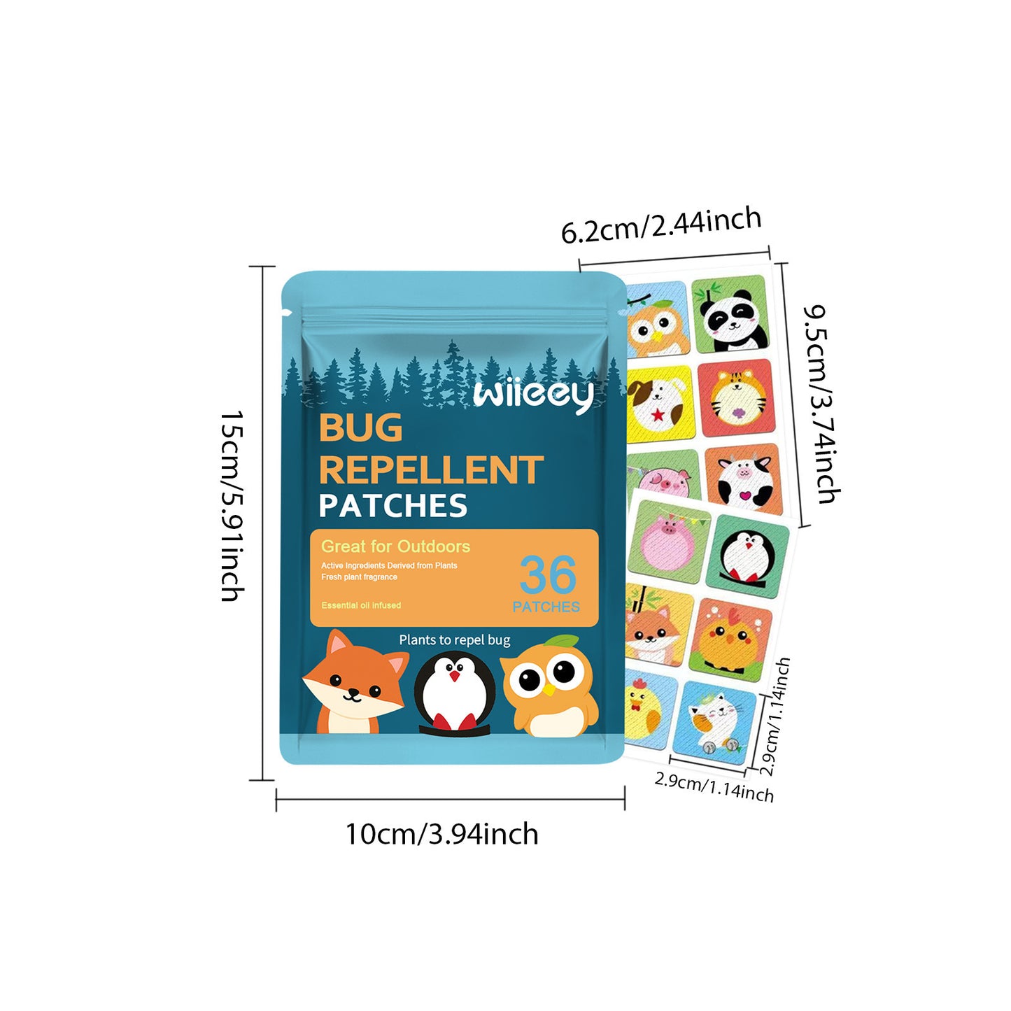 Children's mosquito repellent patches