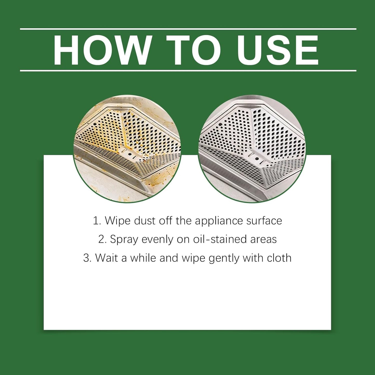 Multi Purpose Enzyme Foam Cleaner Degreaser for Oven, Stove, Range Hood
