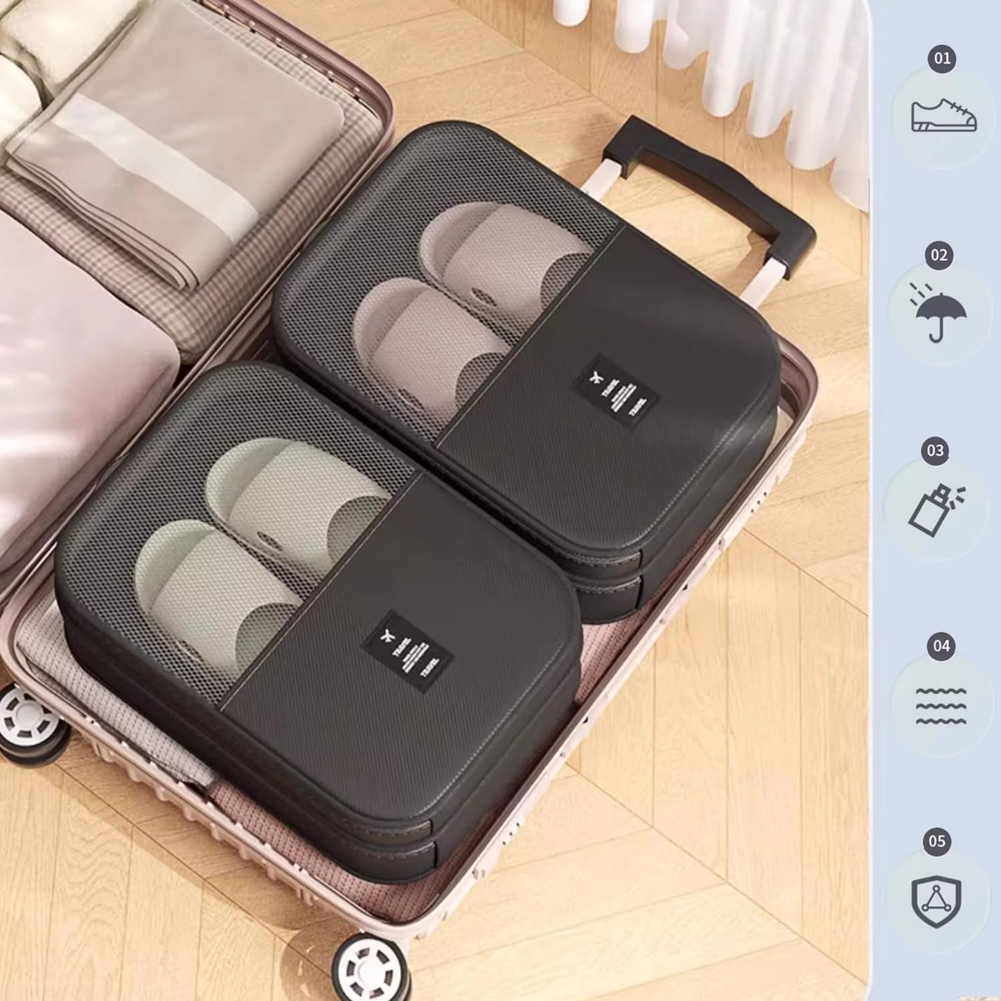 Travel Shoe Bag Storage Pouch Suitcase Shoe Organizer