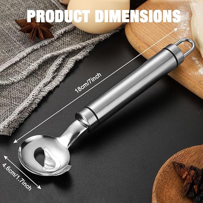 Stainless Steel Peeler Cactus, Cuchara Peladora De Nopales Tool Noodle Cutter Knife With Hole with Long Handle