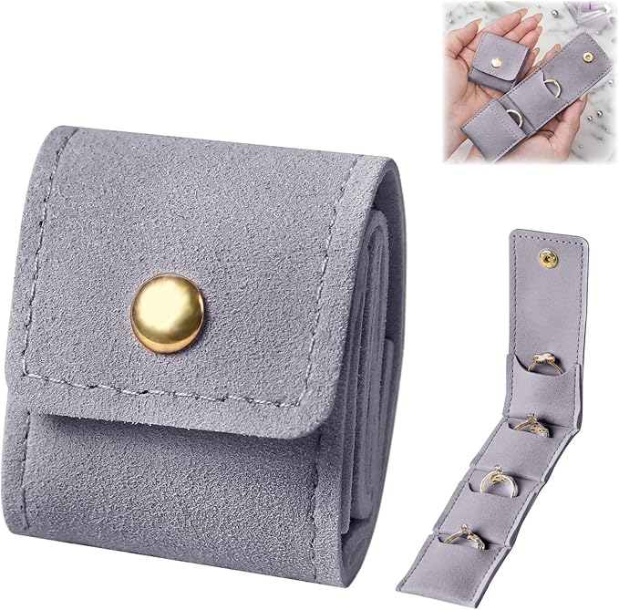 3Pcs Multifunctional Mini Portable Foldable Travel Jewelry Storage Box