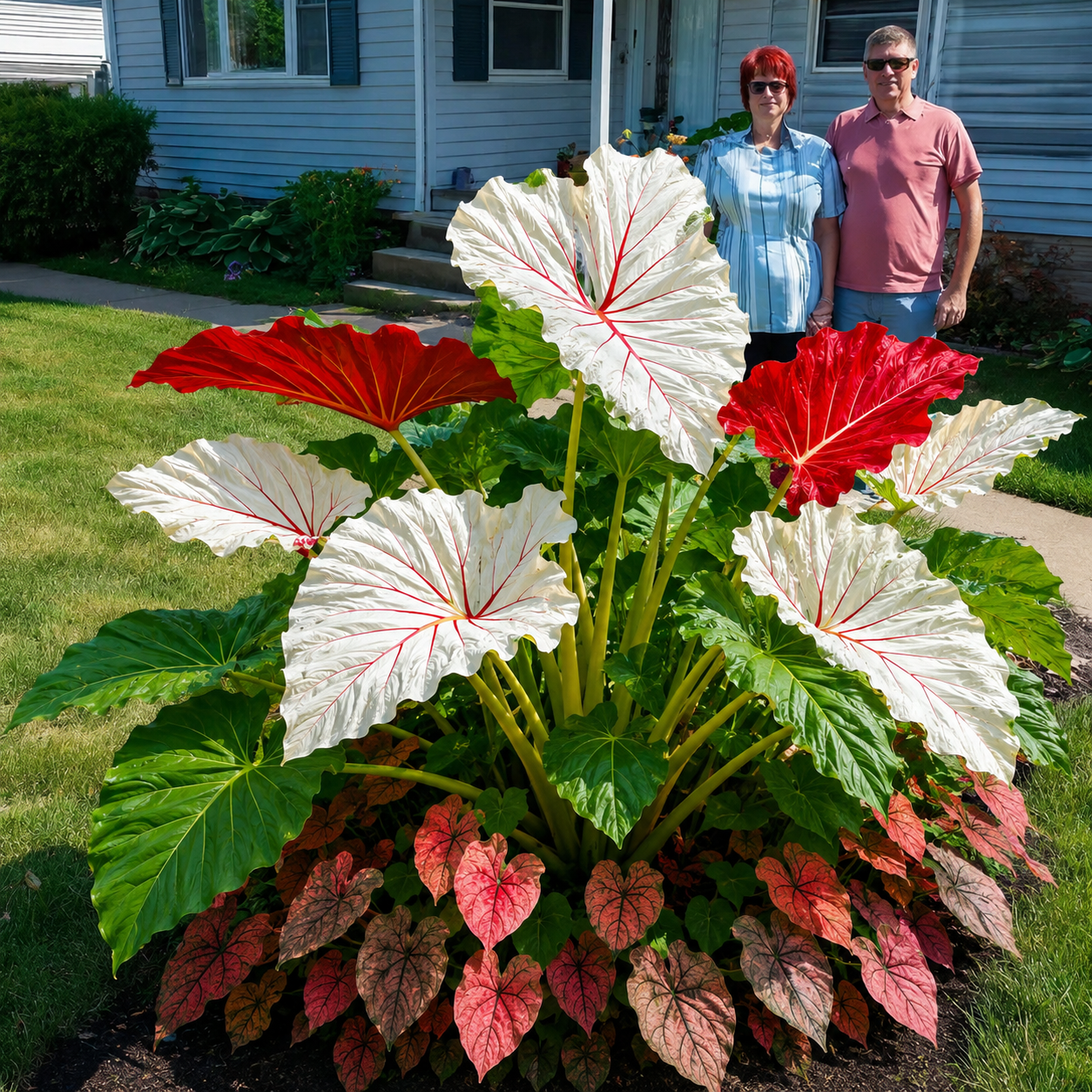 Beautiful Courtyard Foliage Plant: Caladium(500 Caladium Seeds)
