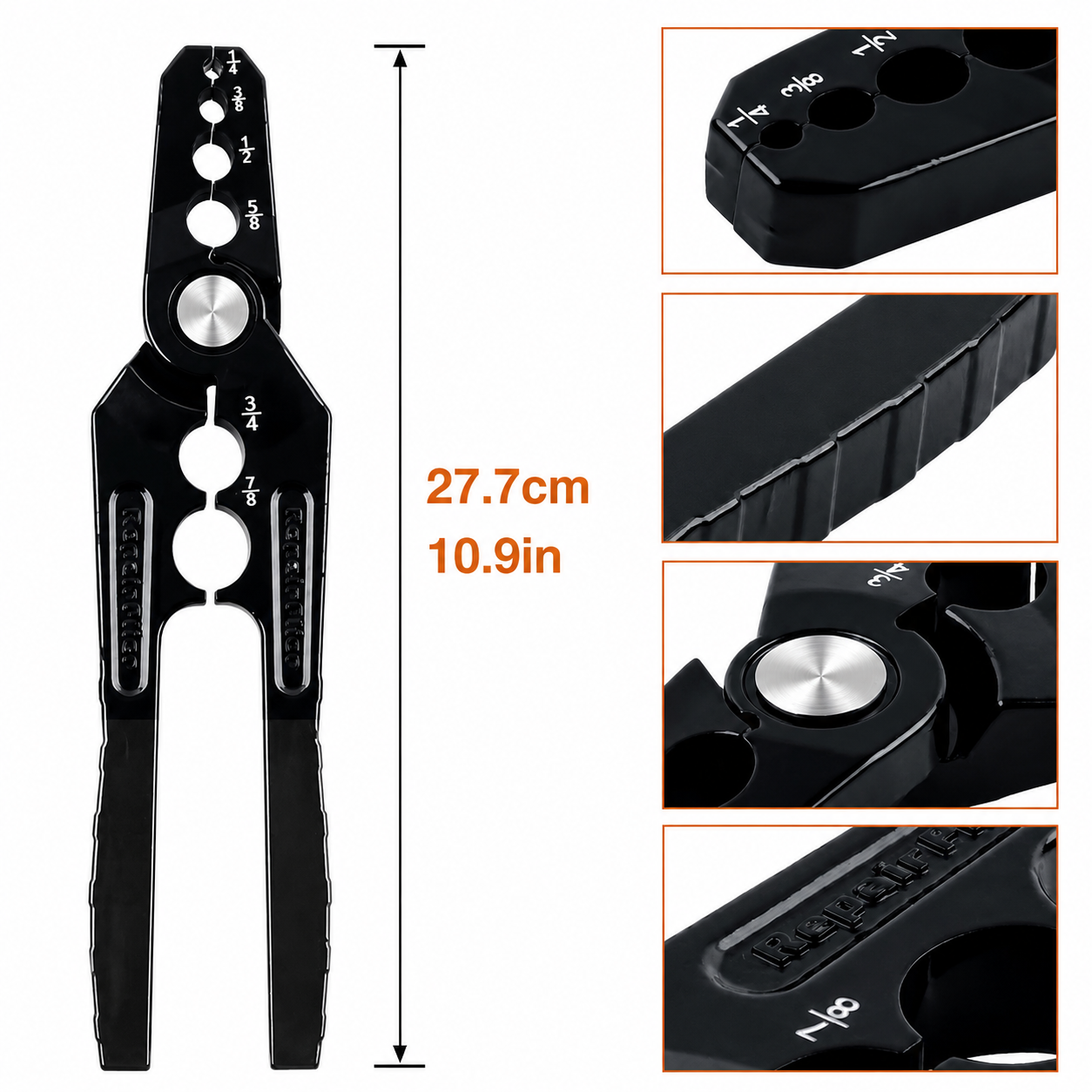 Manual 6 Hole Multifunctional Flat Tube Repairer Pliers