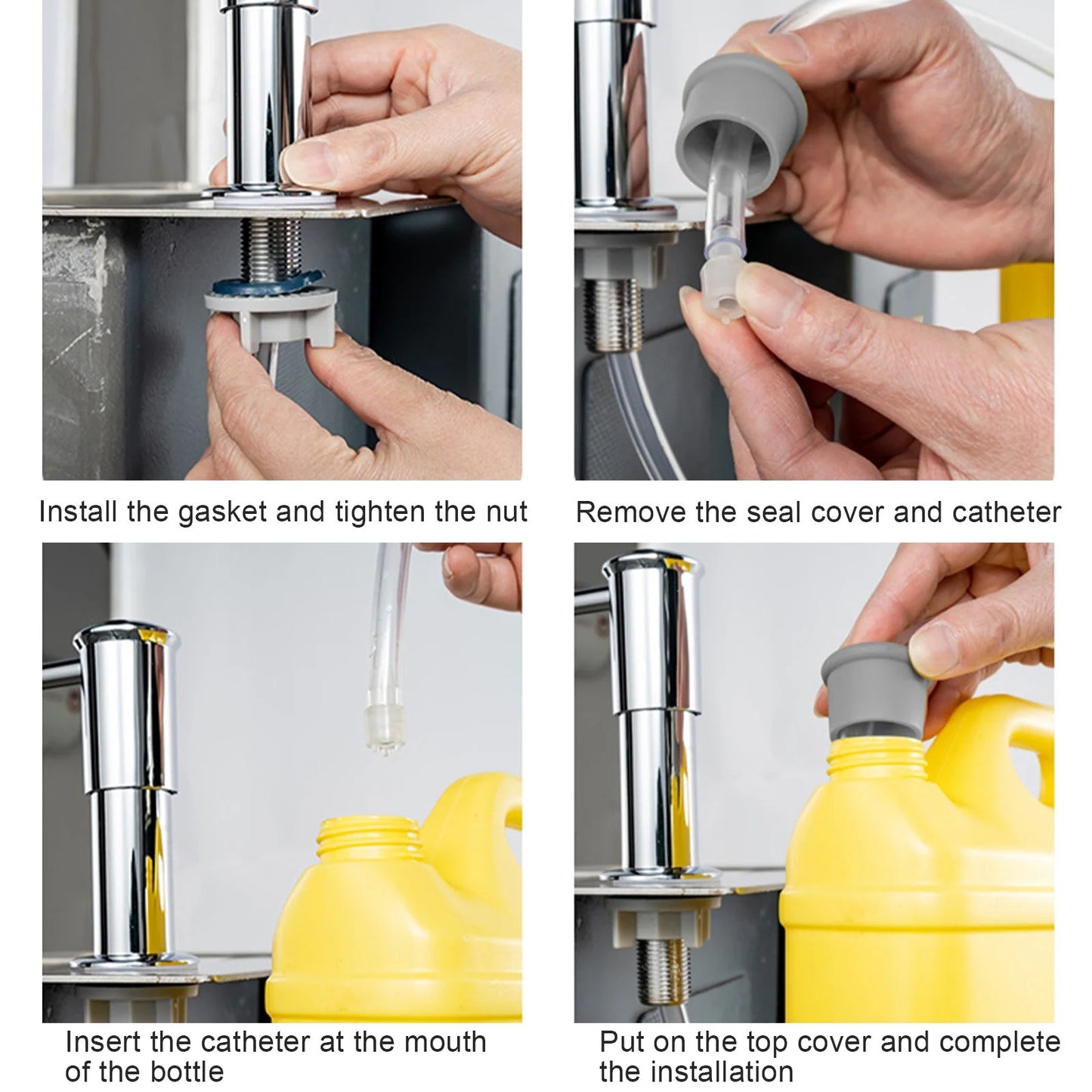 Soap Dispenser Extension Tube Kit – Fits 24-40mm Holes