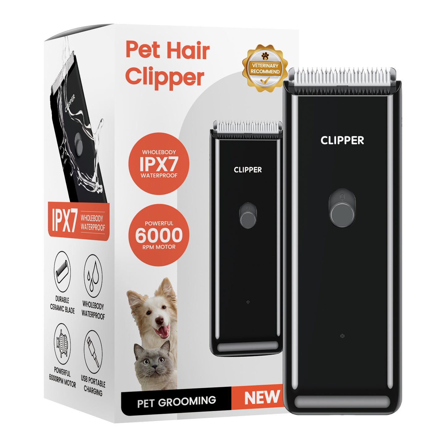 Pet Clippers for Dog Hair Grooming Low Noise