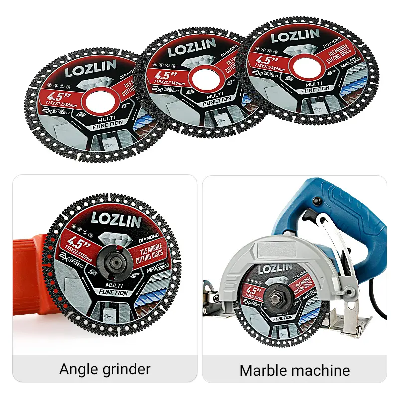 Diamond Blades 3PCS 4.5" Diamond Blade for Tile Cutting