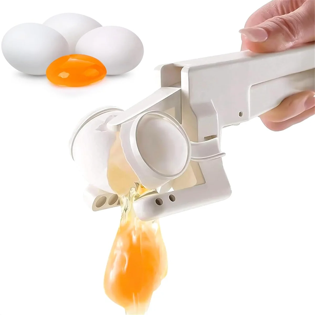 Egg Shell Cracker Handheld Plastic Breaker Opener Separator Kitchen Gadget Tool