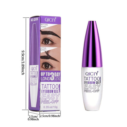 4Pcs Easy Tatoo Eyebrow Gel Peel off - Semi-Permanent Tattoo Eyebrow Tint Kit Waterproof Long  Reviewed by 52,150+ customers