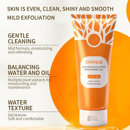 Orange Exfoliating Gel, Moisturizer Face Body Scrub Gel