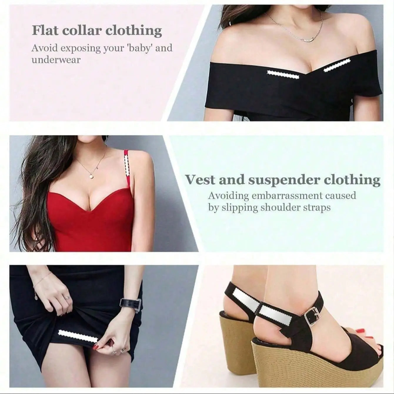 180pcs of Non-Slip Chest Stickers - Anti-Exposure Chest Collars