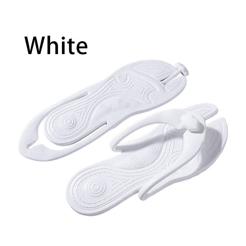 Foldable Non Slip Flip-Flop Travel Slippers - Lightweight EVA, Breathable, Waterproof, Shock-Absorbing Features for Unisex Adults
