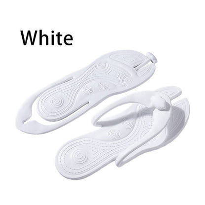 Foldable Non Slip Flip-Flop Travel Slippers - Lightweight EVA, Breathable, Waterproof, Shock-Absorbing Features for Unisex Adults