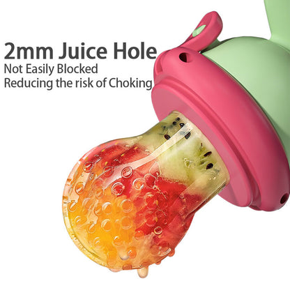 Baby Cute Silicone Food Feeder Pacifier with Handle