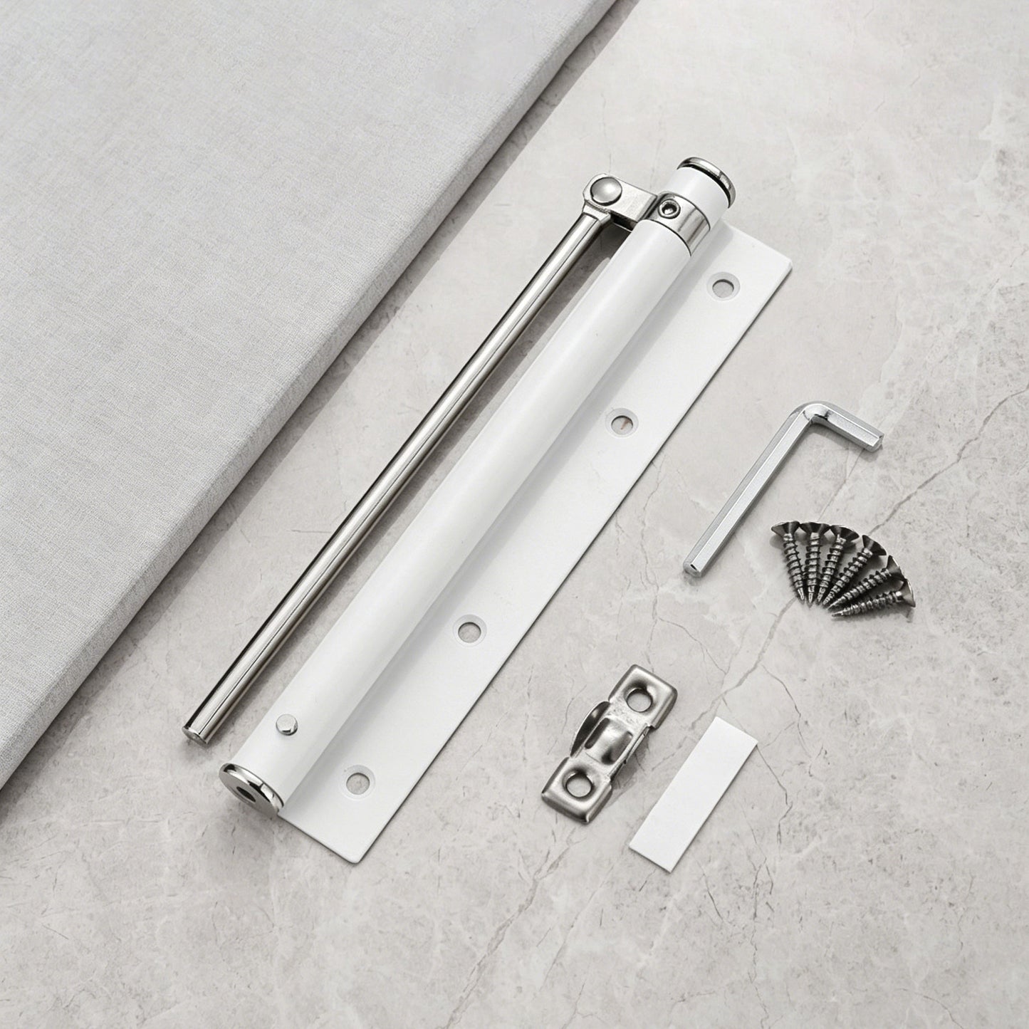 Adjustable stainless steel lightweight automatic door closer