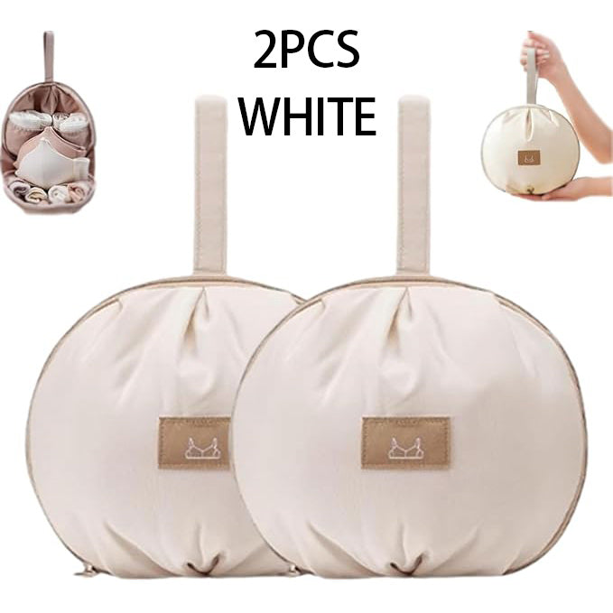 2pcs Lingerie Storage Bags Set - Portable Travel Underwear Organizer