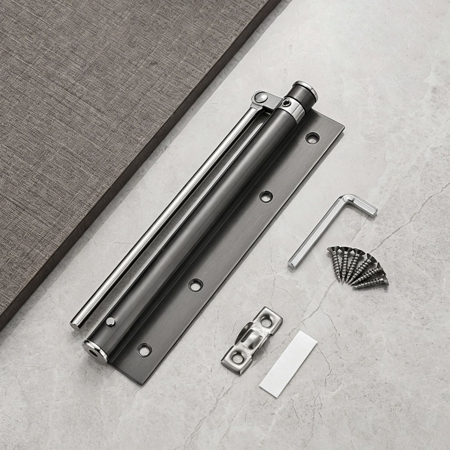 Adjustable stainless steel lightweight automatic door closer