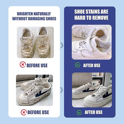 Shoe Cleaner Kit - 150ml Water-Free White Shoes Deep Stain Removal Foam with 360° Rotating Brush