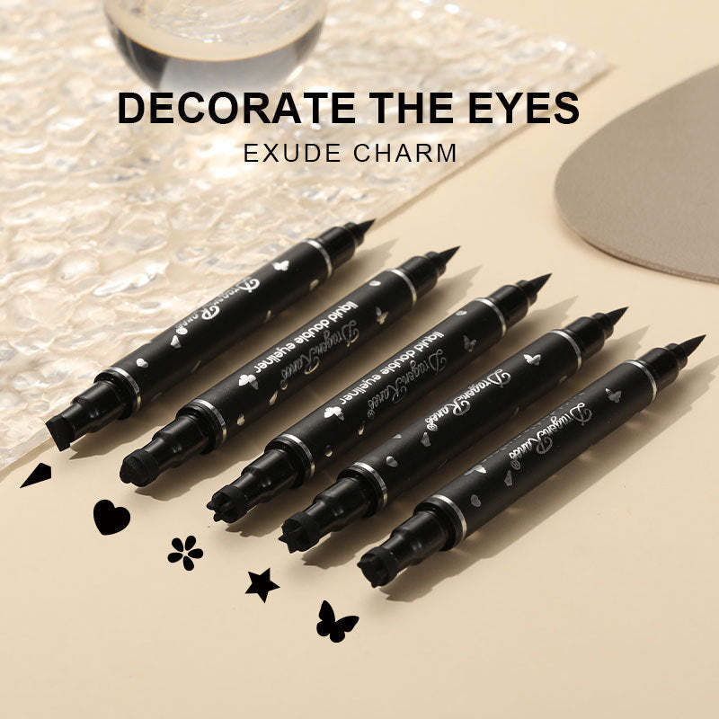 5PCS Black Liquid Eyeliner Stamps Set