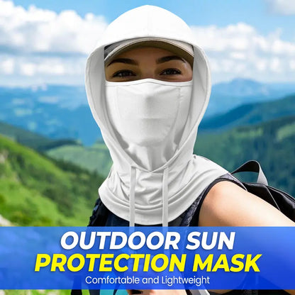 UV-Protective, Breathable Full-Head Hooded Face Mask — Unisex Fishing Mask