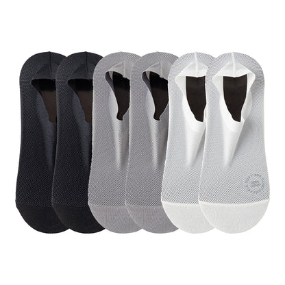 6-Pack Breathable No Show Socks – Lightweight Ice Silk Liner Socks