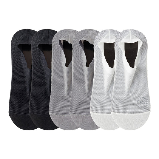 6-Pack Breathable No Show Socks – Lightweight Ice Silk Liner Socks