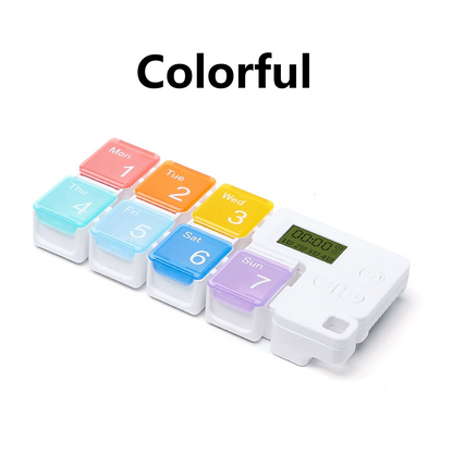 7 Days Pill Dispenser Organizer with Reminder Alarm