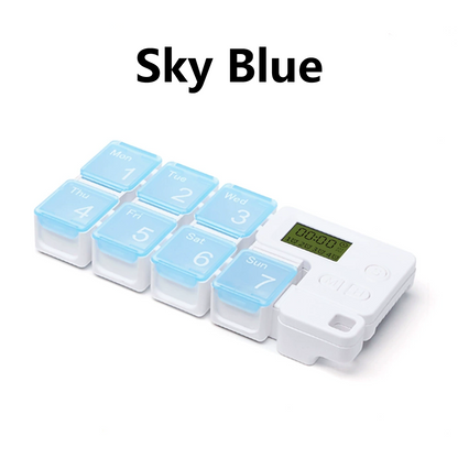 7 Days Pill Dispenser Organizer with Reminder Alarm