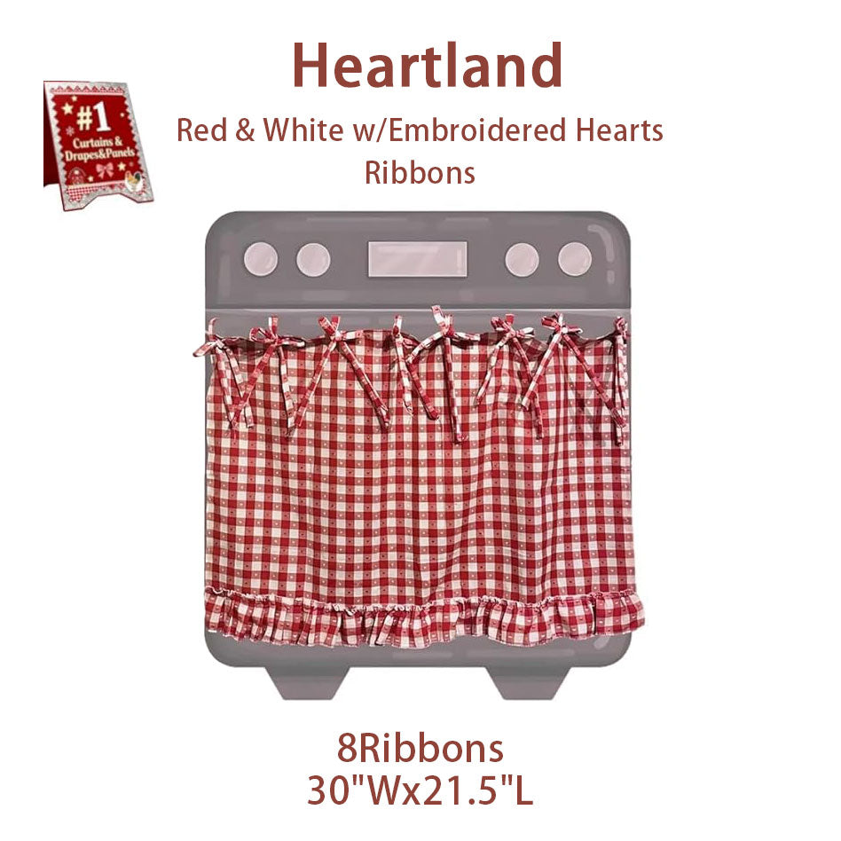 Handmade Decorative Oven Skirt - Heat-Resistant Fabric, Adjustable Fit