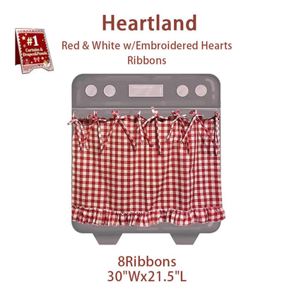 Handmade Decorative Oven Skirt - Heat-Resistant Fabric, Adjustable Fit