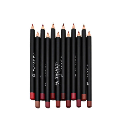 12 Colors Matte Lip Liner Set