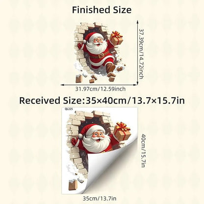 Large Christmas 3D Effect Stickers