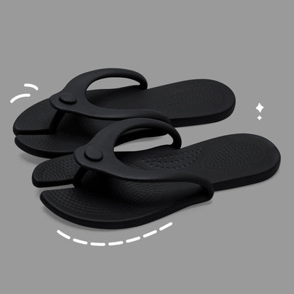1Pair Foldable Flip-Flop Travel Slippers Shower Shoes