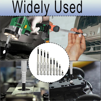 9pcs Strong Magnetic Screwdriver Drill Bit Set