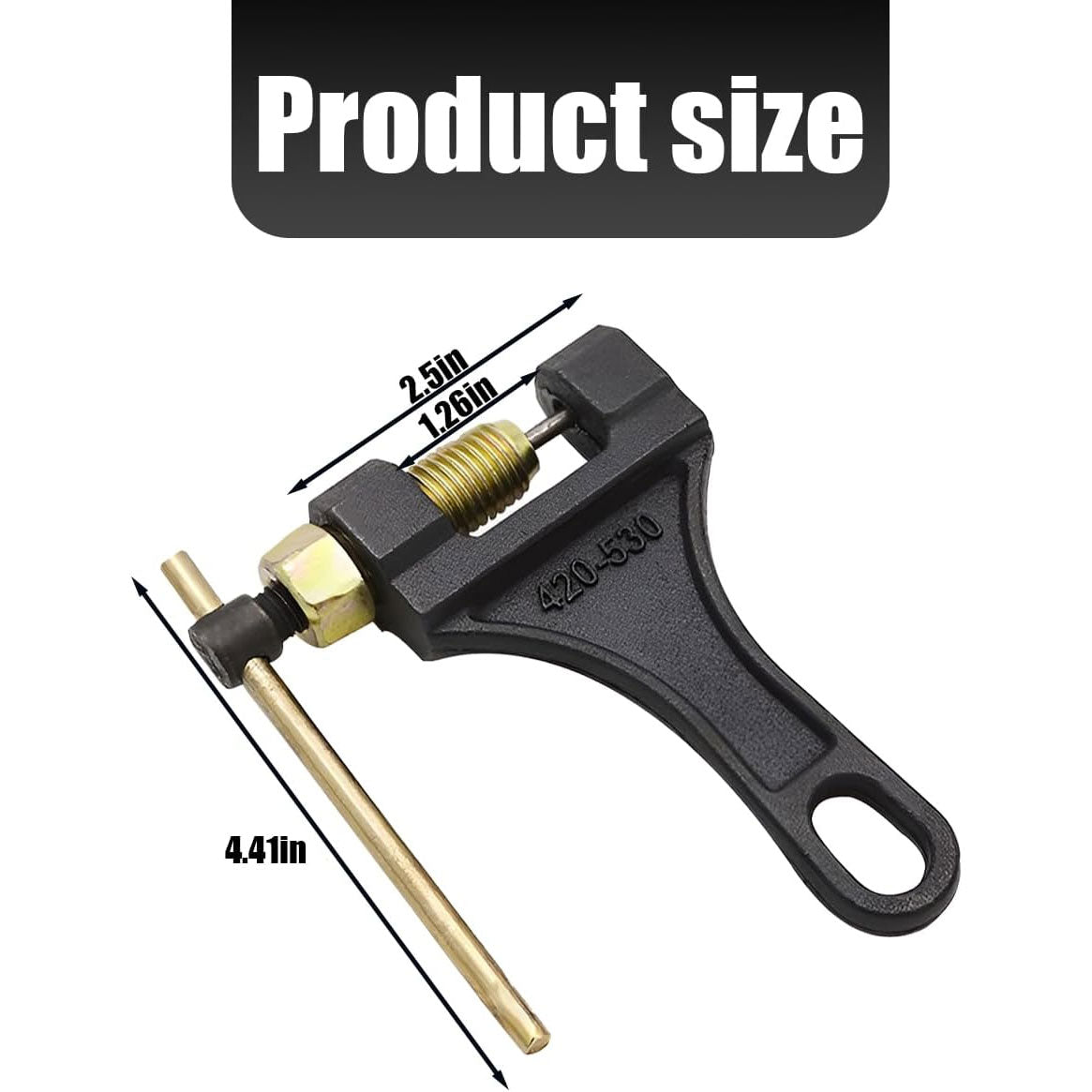 Chain Breaker #420-530, Heavy Duty Chain Breaker Riveting Tool