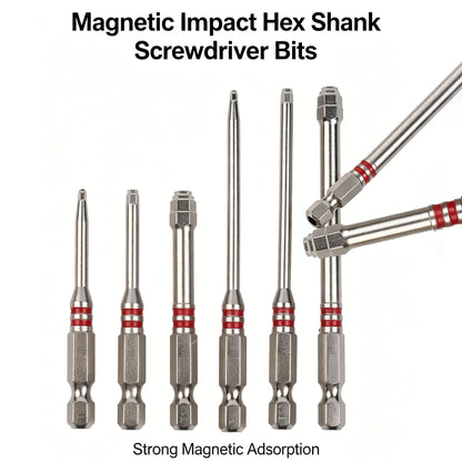 Screwdriver Bits Set 6pcs with Magnetic Hex Shank Pagoda
