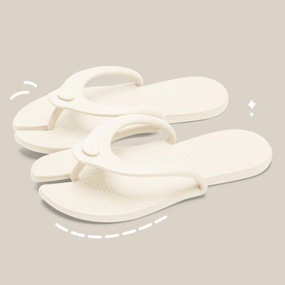 1Pair Foldable Flip-Flop Travel Slippers Shower Shoes