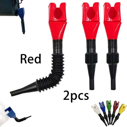 2pcs Universal Household Folding Buckle Funnel, Flexible Wide Mouth Draining Tool, Car Telescopic Hose Refueling Funnel for Automotive Transmission Fluid, Car Fuel, Oil Change