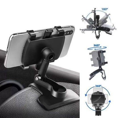 360-Degree Rotation Dashboard Car Phone Holder Suitable for 4-6.5 inch Phones