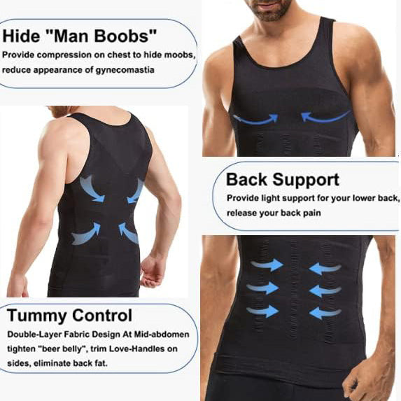 Mens Slimming Body Shaper Vest