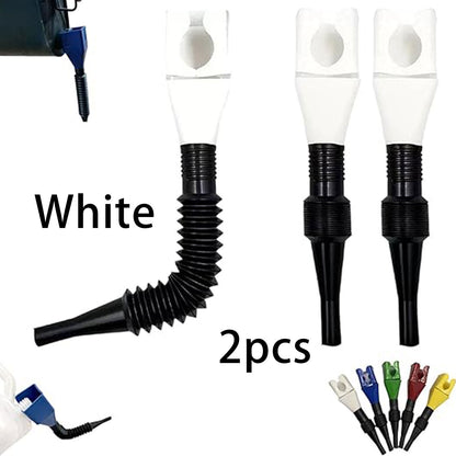 2pcs Universal Household Folding Buckle Funnel, Flexible Wide Mouth Draining Tool, Car Telescopic Hose Refueling Funnel for Automotive Transmission Fluid, Car Fuel, Oil Change