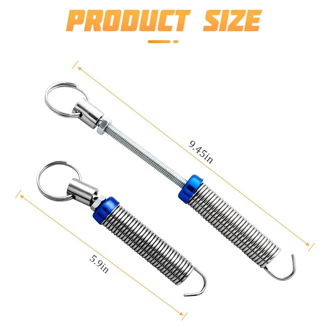 2 PCS Car Trunk Lid Metal Spring, Stainless Steel Automatic Lifting Spring Device