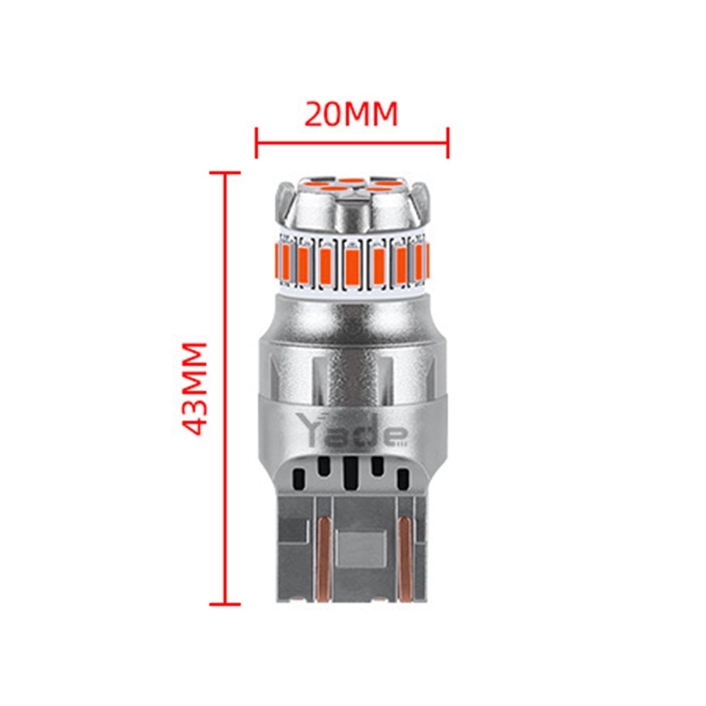 2Pcs LED Bulb Reverse Lights, Red Super Bright 7440